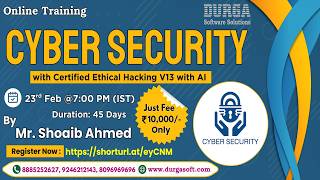 Cyber Security with Certified Ethical Hacking V13 with AI Online Training @ DURGASOFT