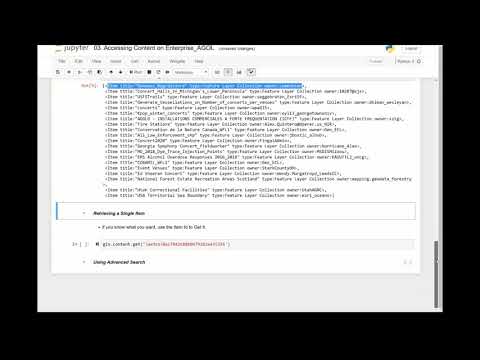 Searching for content on AGOL/Enterprise