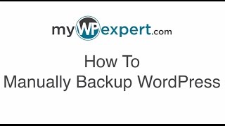 How To Manually Backup WordPress