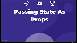 Passing State As Props - React JS Tutorial ( Lecture 32 )