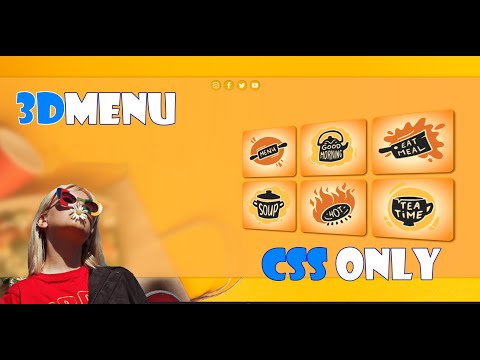 Amazing 3D Menu Style | CSS Only