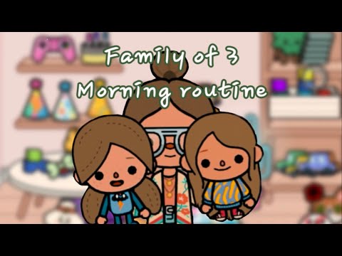 Family of 3 morning routine 🕊🕊🕊[tocamega]