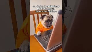 Staring at my code like I didn't write it 😳#CodingMemes #DevLife #CodingLife