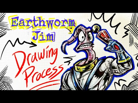 Earthworm Jim (Drawing Breakdown)