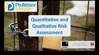 Quantitative and Qualitative Risk Assessment - CompTIA Security+ SY0-401: 2.1