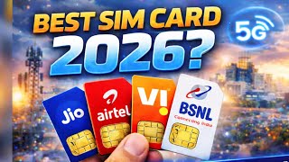 Best Sim Card In India 2026 ? 🔥| Best Recharge Plans 2026 ? 🤔| 5G/4G ✅ | Jio vs Airtel vs Vi vs Bsnl