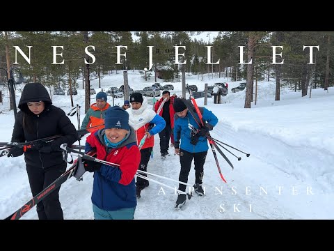 family with friends SKI fun best place Nesfjellet alpin in Norway 29.03.2024 Part - I