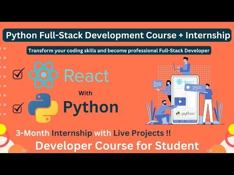 Master Python Full-Stack Development + Internship | Developer Course for Students🔥|