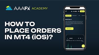 How to place orders in MT4 iOS? | MT4 iOS Tutorial | AAAFx