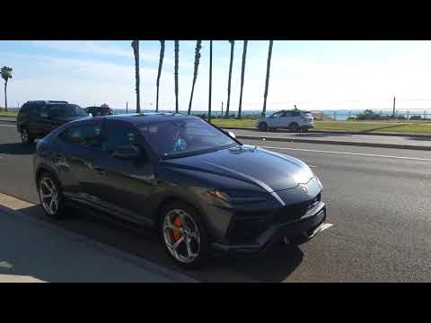 Lamborghini Urus testing in Huntington Beach 2/15/2018