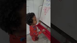 My 2 year old is teaching me Algebra! 🤯 #babydev #devanlovesnumbers