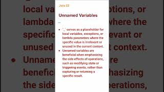Unnamed Variables (06) #java22