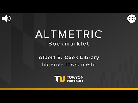 The Altmetric Bookmarklet: Find the Impact of Research Using Alternative Metrics