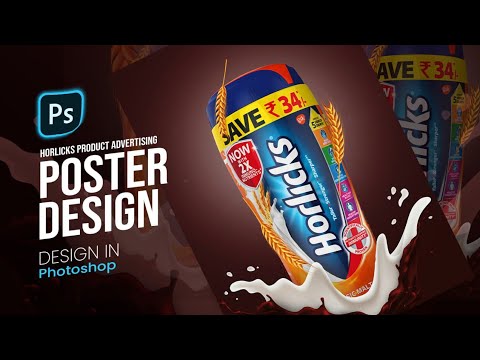 Horlicks Product Advertising Poster Design