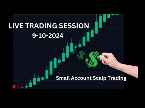 How I manage my Account/Taking Profits. Live Trading Session with a Small Account 9 10 2024