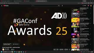 Let's Watch the GAConf 2025 Awards & Chat Game Accessibility