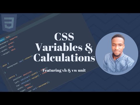 Variables and Calculations Function in CSS 2020 - Var(), Calc(), View Height, View Width 🔥