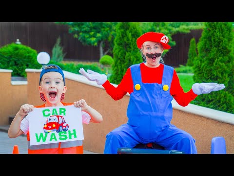 Arthur and New Car Wash: Fun with Farmer & Mario! 🚗💦
