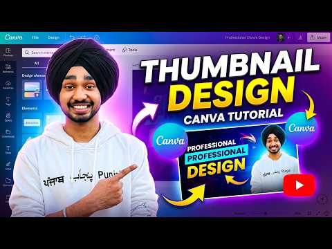 Canva Thumbnail Design Tutorial 🔥 | How to Make Professional YouTube Thumbnails in Canva