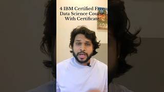4 IBM Certified Data Science Course with Certificate #ibm #freecourse #datascience #dataanalysis