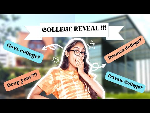 The most awaited video..... COLLEGE REVEAL!!! (Did i even get a clg!? )