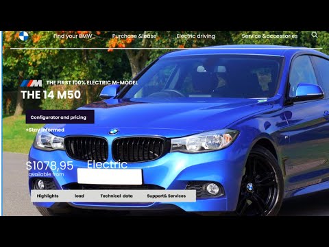 Designing a BMW MODEL M I4 M50 #landingpage   #figma