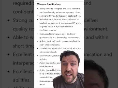 Reviewing entry level #infosec jobs on LinkedIn part 3 #cybersecurity #infosecjobreviews #techtok #h
