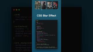 Css blur effect #short #shorts