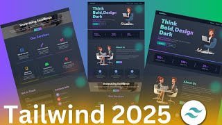 🔥Build And Deploy Tailwind CSS Modern Website 2025 / Tailwind CSS tutorial 2025