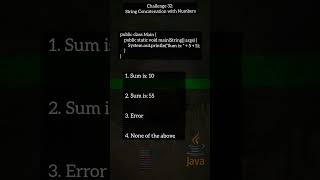 Java challenge 32 string concatenation with number #shorts #short