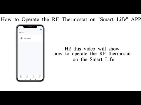 How to operate the RF wireless thermostat on Smart Life app -30