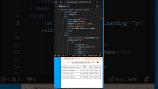 Create table in 30 sec #coding #programming #share