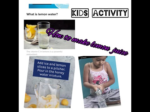 #Small#Activity for kids#Lemon  juice🍹🍹🍹# made by Mugdha