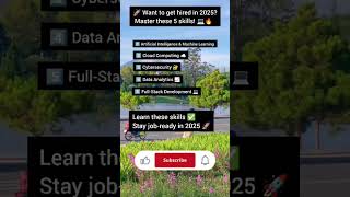 📊 5 High-Demand Tech Skills for 2025 Hiring | Must-Learn Skills 🚀