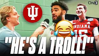 Indiana WR Says Fernando Mendoza Is a "TROLL"