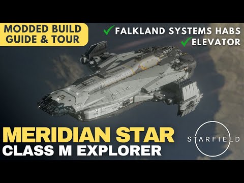 Meridian Star | The Anvil Carrack of Starfield - Class M Explorer | Starfield Ship Build Guide