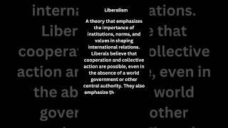 Understanding Liberalism in International Relations