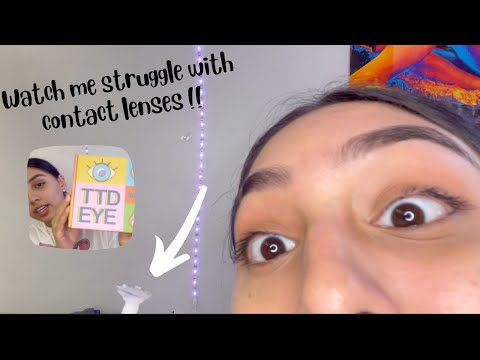 Unboxing my new colored contact lenses ! | TTD