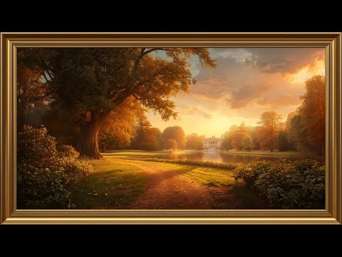 Golden Meadow Landscape | Samsung Frame TV Art | Timeless 4K Screensaver Art Vintage Oil Painting