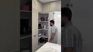 Modular Kitchen Corner Storage Solutions | Maximize Your Kitchen Organization #shorts