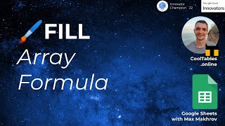Create an array filled with text. How to make your named function in Google Sheets