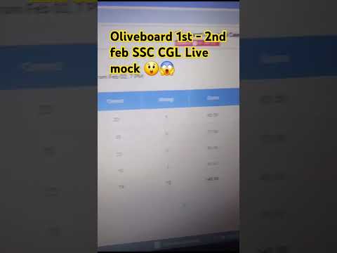 SSC CGL 2025 live mock Oliveboard 1st-2nd feb #oliveboard #adityaranjan #gaganpratap #shorts