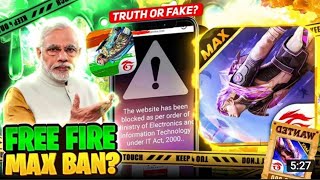 Free Fire Max Ban Tomorrow || #shorts #viral #viralshorts #freefiremaxbaninindia