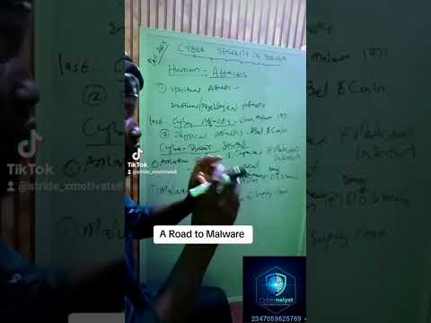 A road to Malware explained in Cybersecurity in Yoruba content by Cybernalyst. #malwareresearch