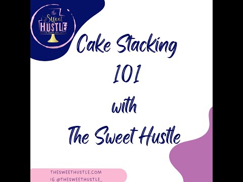 How to stack a tiered cake