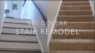 $80 Stairs Makeover | DIY