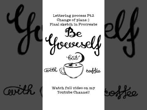 LetteringProcess Pt.2 Change of plans #letteringvideos #handletteringart #lettering #letteringideas