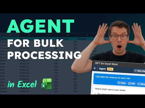 AI Agent in Excel for bulk processing