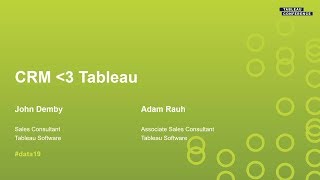 CRM Loves Tableau Embedded Analytics