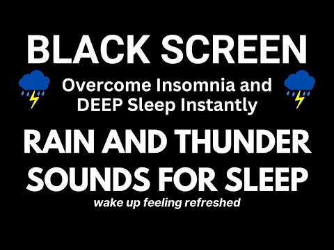 Rain Sounds for Sleeping Dark Screen | SLEEP & RELAXATION | Black Screen